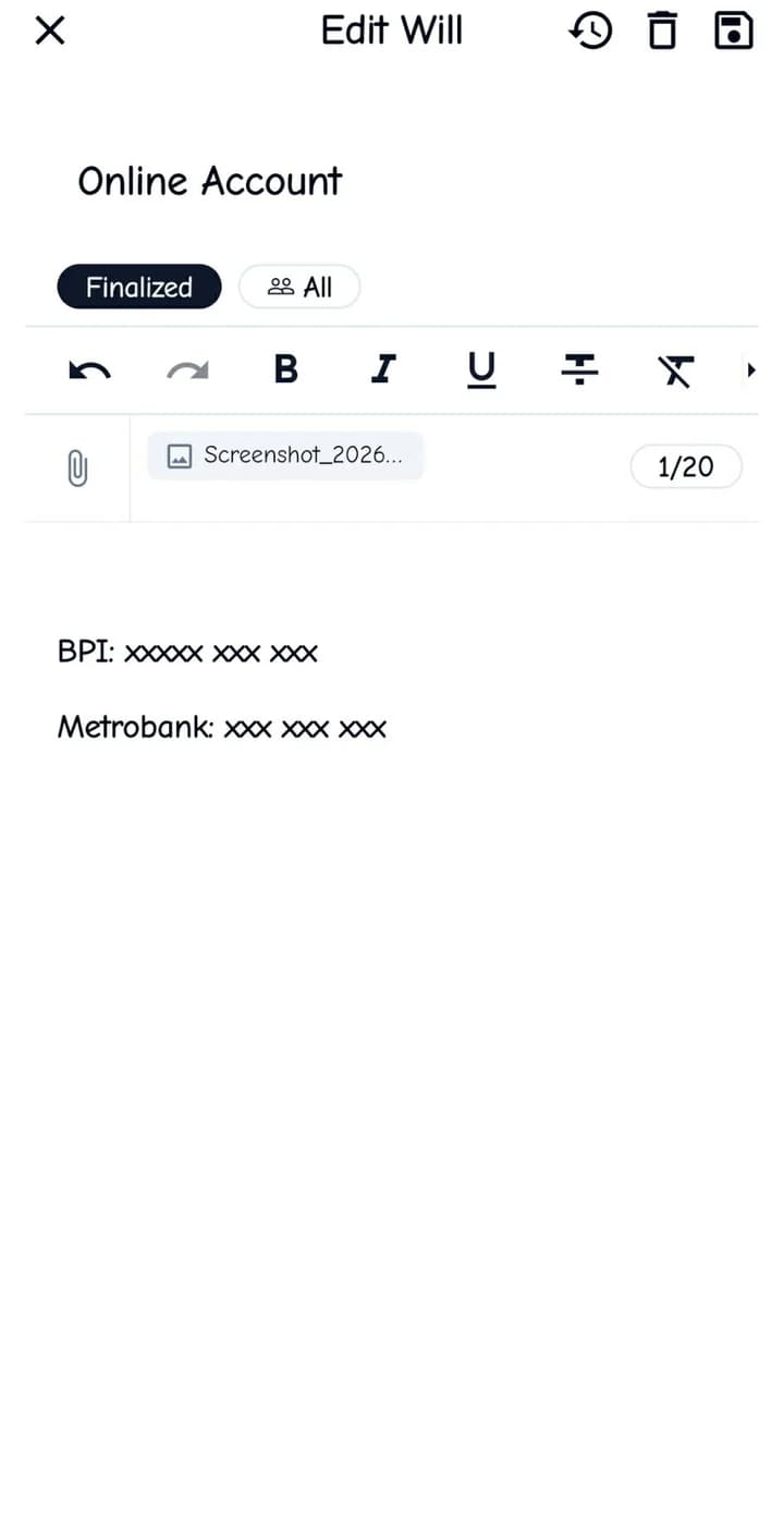 Rich-text will editor